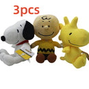 2/3 peças 25 cm Peanuts Snoopy Charlie Brown Woodstock Pelúcia