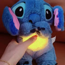 Boneco de pelúcia de anime Stitch com iluminação, música, para acalmar o bebê e dormir