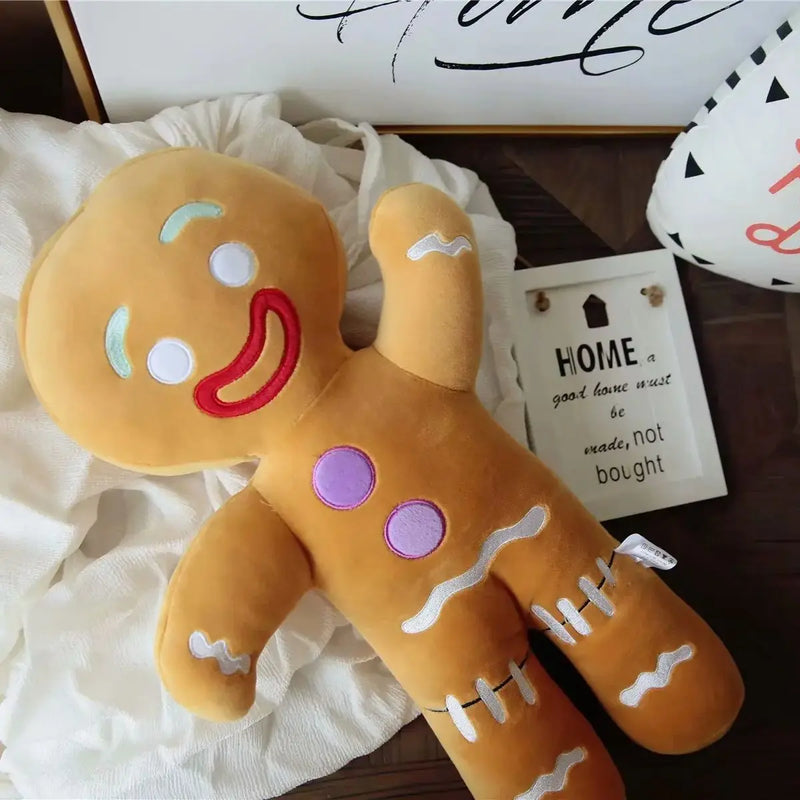 Boneco de pelúcia de gengibre, biscoito de pelúcia.