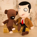 Urso de pelúcia Mr. Bean, boneco de pelúcia de desenho animado de comédia, boneco de pelúcia fofo de bebê, mini travesseiro decorativo, presentes macios para crianças!