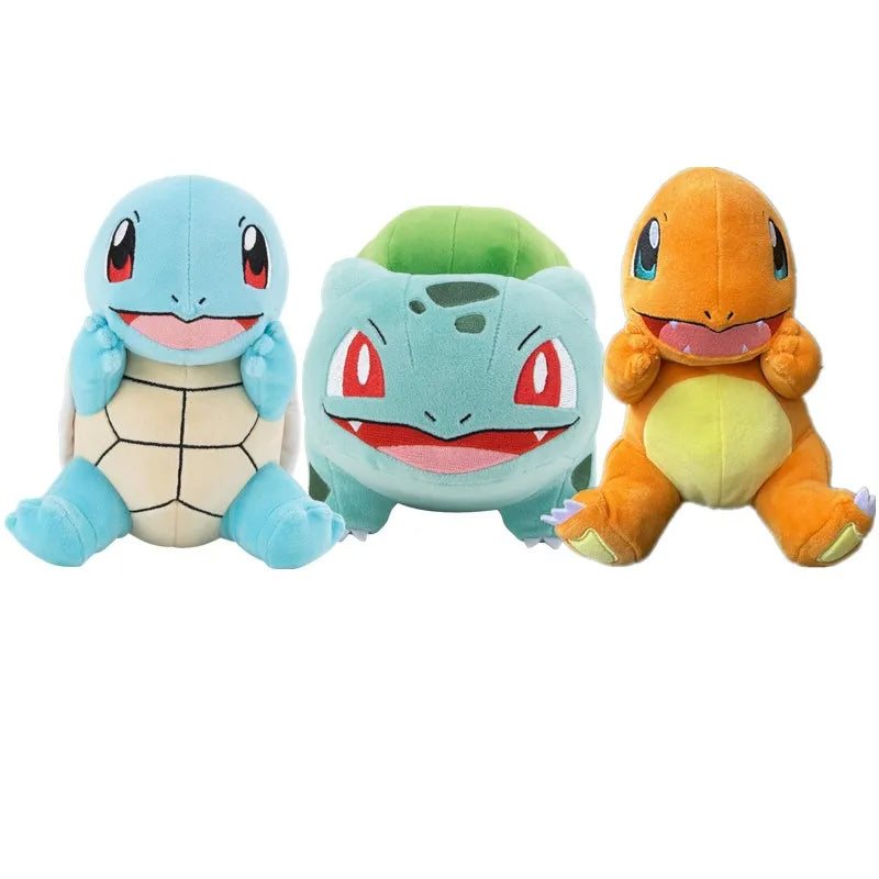 Pokémon Kit 3 peças Charmander, Squirtle & Bulbasaur
