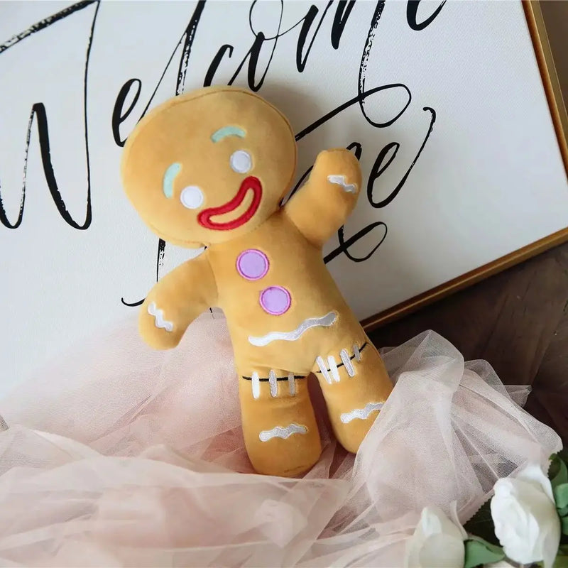 Boneco de pelúcia de gengibre, biscoito de pelúcia.