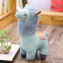 Brinquedo de pelúcia de alpaca lhama com sorriso de 25 cm, boneco de pelúcia fofo, almofadas decorativas para casa, brinquedos para crianças, presentes de aniversário