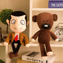 Urso de pelúcia Mr. Bean, boneco de pelúcia de desenho animado de comédia, boneco de pelúcia fofo de bebê, mini travesseiro decorativo, presentes macios para crianças!