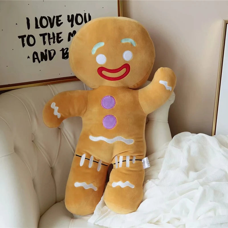 Boneco de pelúcia de gengibre, biscoito de pelúcia.
